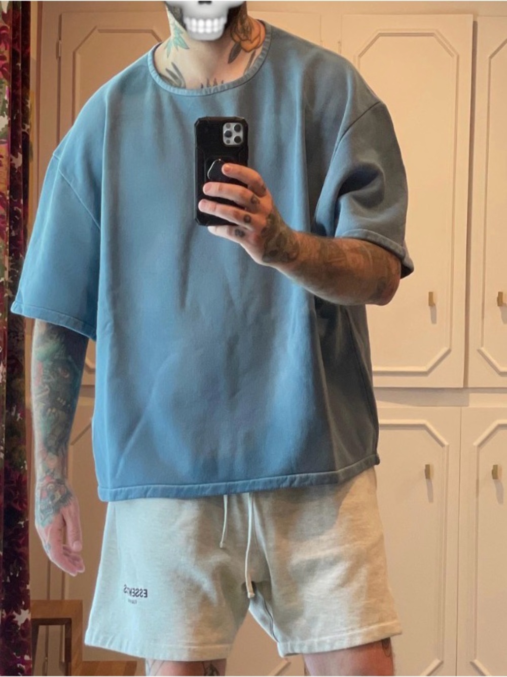 Yeezy Gap Yoke Tee Bluestine XXL 2XL Oversized Cotton Shirt‎ Kanye West - Picture 3 of 13